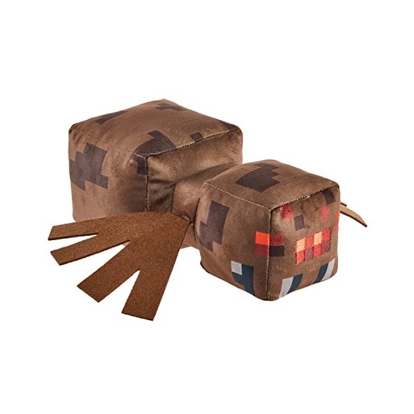 Minecraft Assortiment Peluches 20 Cm À L’Effigie des Personnages Inspirés du Jeu Vidéo, Fabriquées avec Matériaux Haut De Gam