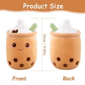 Bubble Tea Jouet en Peluche,Bubble Oreiller Coussin,Étreindre Oreiller Peluche Doux, Bubble Tea Peluche de Dessin Animé Poupé