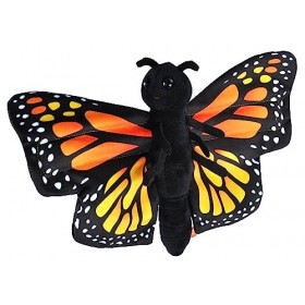 Wild Republic Hugger Papillon Monarque, Cadeau pour Bébés, Animal en Peluche, Jouet Écologique, Rembourrage Fabriqué à Partir