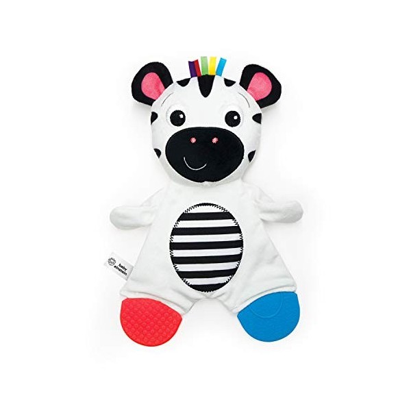 Baby Einstein, Peluche dEveil à Clip Sensory Play, Zen le Zèbre, Jouet Premier Age, Dès la Naissance