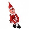 GLOW Wholesale - Figurine ludique en forme d’elfe avec corps souple et visage en vinyle - rouge