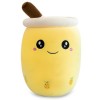 Tacino Peluche Bubble Tea Doudou Coussin–Oreiller en Peluche Bubble Tea Kawaii-Oreiller en Peluche Bubble Tea pour Peut éGale