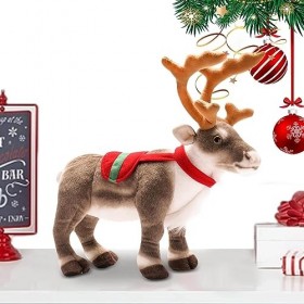 Jouet en Peluche De Renne – Jouet De Cerf en Peluche De Renne – Renne De Noel Lutin Farceur - Décorations De Noël Mignonnes e