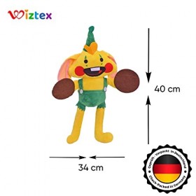 wiztex Poppy Playtime Bunzo Bunny en Peluche, 40 cm Adorable Jouet en Peluche Amical du Personnage de Jeu préféré des Enfants