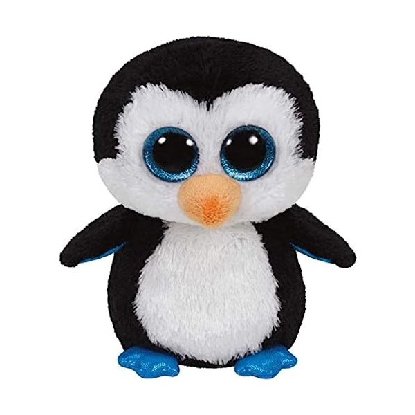 Ty - Beanie Boos - Peluche Waddles le Pingouin , TY36008, Noir / Blanc, 15 cm
