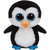 Ty - Beanie Boos - Peluche Waddles le Pingouin , TY36008, Noir / Blanc, 15 cm
