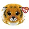 Ty Beanie Balls T42552 - Clawsby Le Tigrot aux Yeux dorés pailletés - Animaux en Peluche Doux et Ronds à Collectionner - 8 cm