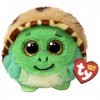 Ty Beanie Balls - Cruiser la Tortue aux Yeux dorés pailletés, Animaux en Peluche Doux et Ronds à Collectionner - 8 cm - T4254