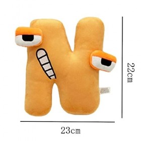 wiztex Alphabet Lore - Peluche - 20 cm - Jouet en peluche - Lettre dapprentissage - Peluche mignonne - Grand cadeau dannive