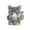 Aurora World, 31713, Mini Flopsies Lily Le Chat tigré, 20 cm, Peluche, Gris, Grey, White, Pink