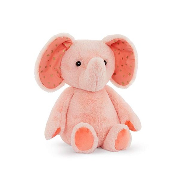 B. Softies – Plush Elephant – Stuffed Animal – Soft & Cuddly Toy – Easily Washable – 0 Months + – Bubble Gum Becky