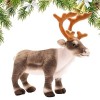 Animal en Peluche De Renne, Lutin Farceur De Noel, Jouet en Renne Oreiller Décoratif en Cerf Doux, Oreiller Décoratif Doux Wa