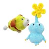 NEFLUM La Série Pi.kmin, Poupée en Peluche Pi.kmin Kawaii À Fleurs Jaunes, Jouet en Peluche Super Doux, Perso.nnage Bleu, Ado