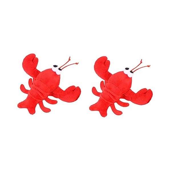 NUOBESTY 1Pc Homard En Peluche Poupée Mini Porte-Clés Animal En Peluche En Peluche Homard En Peluche Homard Homard Câlin Susp