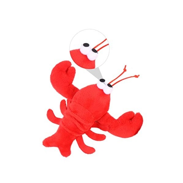 NUOBESTY 1Pc Homard En Peluche Poupée Mini Porte-Clés Animal En Peluche En Peluche Homard En Peluche Homard Homard Câlin Susp