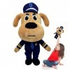 Apujent Sheriff Labrador, Poupée en Peluche Shérif Labrador, Jouet en Peluche en Peluche pour Chien Mignon De 25 Cm, Poupée e