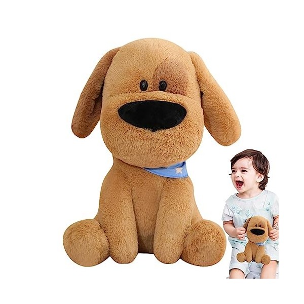 manchas Peluche chiot en peluche avec grand nez – sommeil, couverture en peluche pour salon, décoration à thème familial