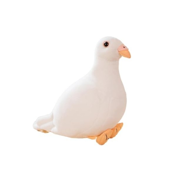 Shienfir Oiseaux en Peluche, Animal en Peluche de Pigeon réaliste, 7,87" Super Doux et réaliste, Jouet en Peluche de Pigeon d