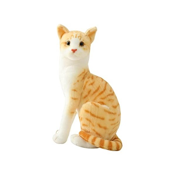 Sharplace Peluche Chat Siamois Poupée Réaliste Animal Cadeau pour Fille Garçon, styleC