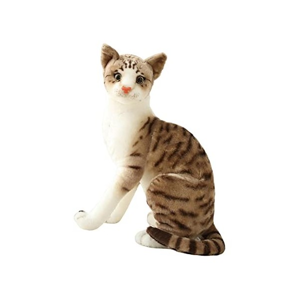 Sharplace Peluche Chat Siamois Poupée Réaliste Animal Cadeau pour Fille Garçon, styleC