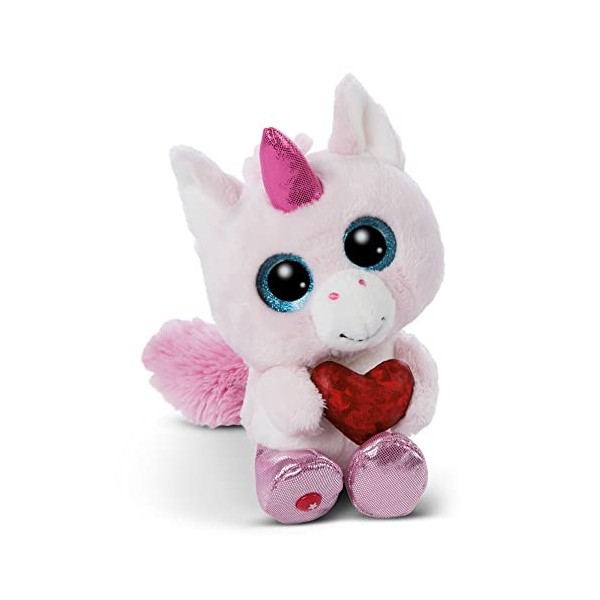 NICI Glubschis : Glubschis - L’Originale - Souris en Peluche Assise Luvi Nubi 15 cm I Jouet Animal Douillet avec de Grands Ye