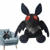 puzzlegame Animal en Chauve-Souris Mignon - Mothman Fluffy Bat Throw Peluche aux Yeux Rouges | Peluche Chauve-Souris Gothique