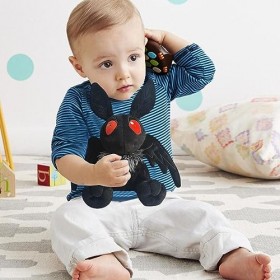 puzzlegame Animal en Chauve-Souris Mignon - Mothman Fluffy Bat Throw Peluche aux Yeux Rouges | Peluche Chauve-Souris Gothique