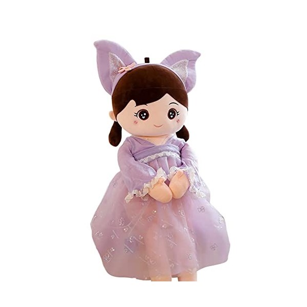 Surakey Poupée de Chiffon Fille,Peluche Poupée en Tissu 45 cm,Mignonne Jouet en Peluche Bébé Douce Poupée Ornement Maison Pou