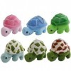 Porte-clés Tortue en Peluche, 6 Pièces Adorable Animal en Peluche Souple Pendentif Jouets en Peluche Mini Porte-Clés Petit An