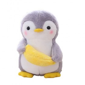 Surakey Peluche Pingouin Kawaii Jouet de Pelucheux Enfants Pingouin Poupée Peluche Douce Poupée de Dessin Animé Oreiller Enfa