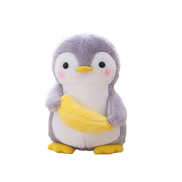 Surakey Peluche Pingouin Kawaii Jouet de Pelucheux Enfants Pingouin Poupée Peluche Douce Poupée de Dessin Animé Oreiller Enfa
