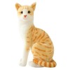 Vrai Chat en Peluche, 30cm Chat en Peluche couché en Peluche Chat Poupée en Peluche Chat réaliste Peluche Chat Chaton en Pelu