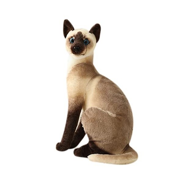 Vrai Chat en Peluche, 30cm Chat en Peluche couché en Peluche Chat Poupée en Peluche Chat réaliste Peluche Chat Chaton en Pelu