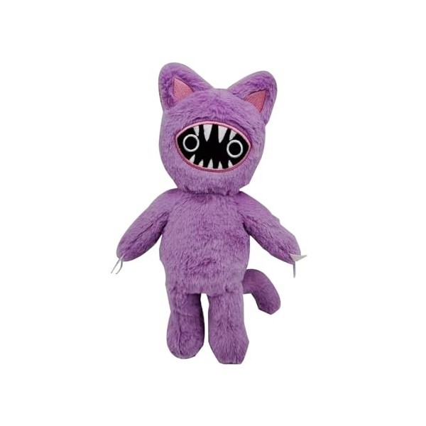 Peluches De La Série Joyville, Bienvenue À Joyville, Poupée En Peluche Chaton Violet À Dents Périphériques Populaire, Peluche