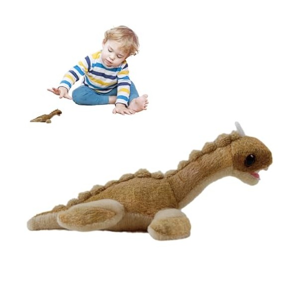 itrimaka Peluche Dino Douce | Peluche Animal en Peluche Dino Plushie - Coussin câlin Moelleux de 5,9 Pouces, Peluches Dino en