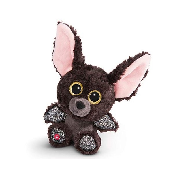 NICI Doudou - Peluche GLUBSCHIS Chauve-Souris Baako 15cm, avec des Grands Yeux Scintillants