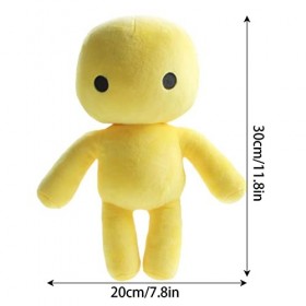 1 Pcs Wobbly Life en Peluche, Jeu Dessin Animé Jouets en Peluche, Pieuvre Jaune Méchant en Peluche, Mignon Doux Animal en Pel