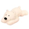 LOSOO Animal en Peluche lesté - Ours Polaire en Peluche lesté Doux,Ours Polaire Animal en Peluche Animal câlin Ours Polaire A