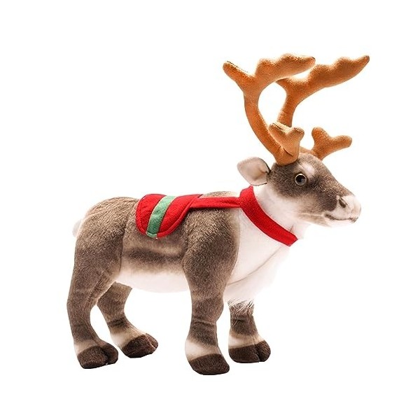 Peluche Renne De Noël A - Peluche De Noël Mignonne | Poupée Délan Jouets De Renne | Jouet De Cerf en Peluche De Noël pour 