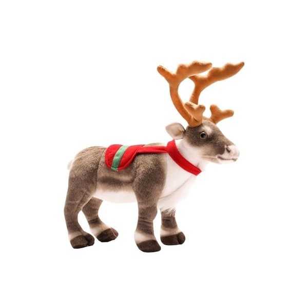 Peluche Renne De Noël A - Peluche De Noël Mignonne | Poupée Délan Jouets De Renne | Jouet De Cerf en Peluche De Noël pour 