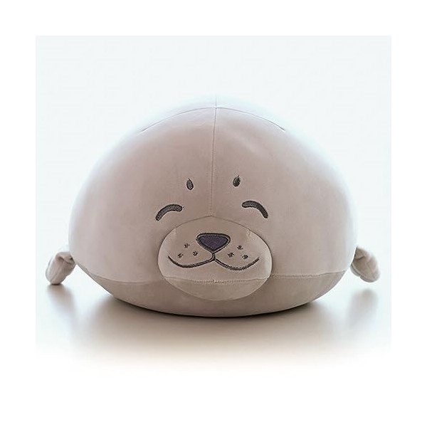 Katutude Animal en Peluche de Phoque 40cm, Oreiller De Phoque Coussin Mignon de Phoque de Peluche avec Corps Potelé Jouet en 