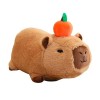 Jouet en peluche Capybara | Poupée en peluche Capybara 20 cm | Capybara animal en peluche mignon avec des bulles grincement o