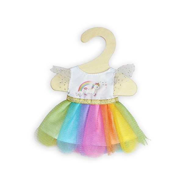 Heless- Robe de poupée Licorne Henri Taille 20-25 cm, 10122174, Multicolore