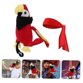 ERINGOGO 1 Jeu Déguisements Dhalloween Poupée Perroquet Artificielle Modèle De Perroquet en Peluche Accessoire De Cosplay Ois