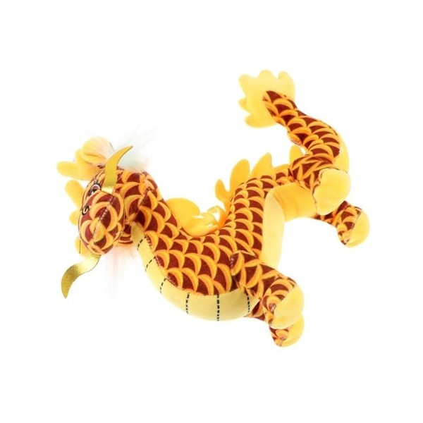 TOYANDONA Dragon en Peluche Jouet Chinois Dragon Poupées Style Chinois Dragon Jouet 2023 Nouvel an Chinois Zodiaque en Peluch