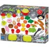 Jouets Ecoiffier - 2657 - Boite alimentation : 50 pièces dont des aliments et ustensiles de cuisine - Jeu dimitation - Dès 1