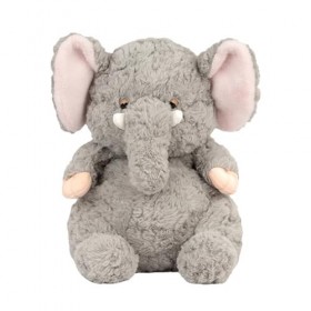 Teksome Animaux en Peluche d’éléphant - Peluche éléphant en Peluche Mignonne de 9 Pouces,Ornements de lit de poupées en Peluc
