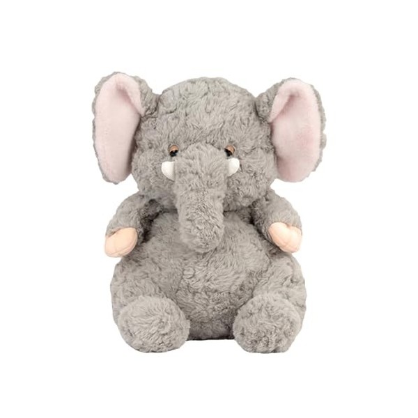 Teksome Animaux en Peluche d’éléphant - Peluche éléphant en Peluche Mignonne de 9 Pouces,Ornements de lit de poupées en Peluc