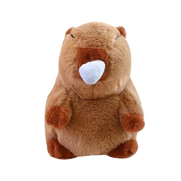 1 Pièce Porte-clés En Peluche Pour Poupée Capybara Verte Et