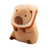 Genikeer Peluche Capybara farcie,Kawaii Peluches Capybara Jouet - Couvre-tête Amovible, Adorable Peluche Capybara, Jouet pour